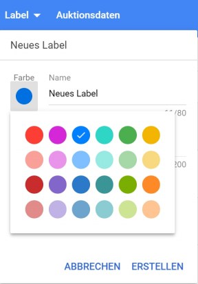 AdWords Optimierung Label erstellen