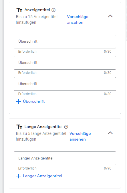 Asset Gruppe Titel