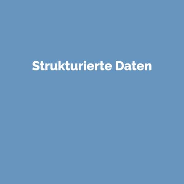 Strukturierte Daten