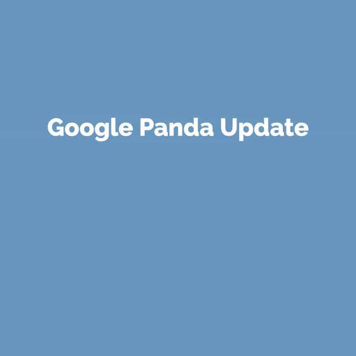 Google Panda Update Online Glossar perfecttraffic.de