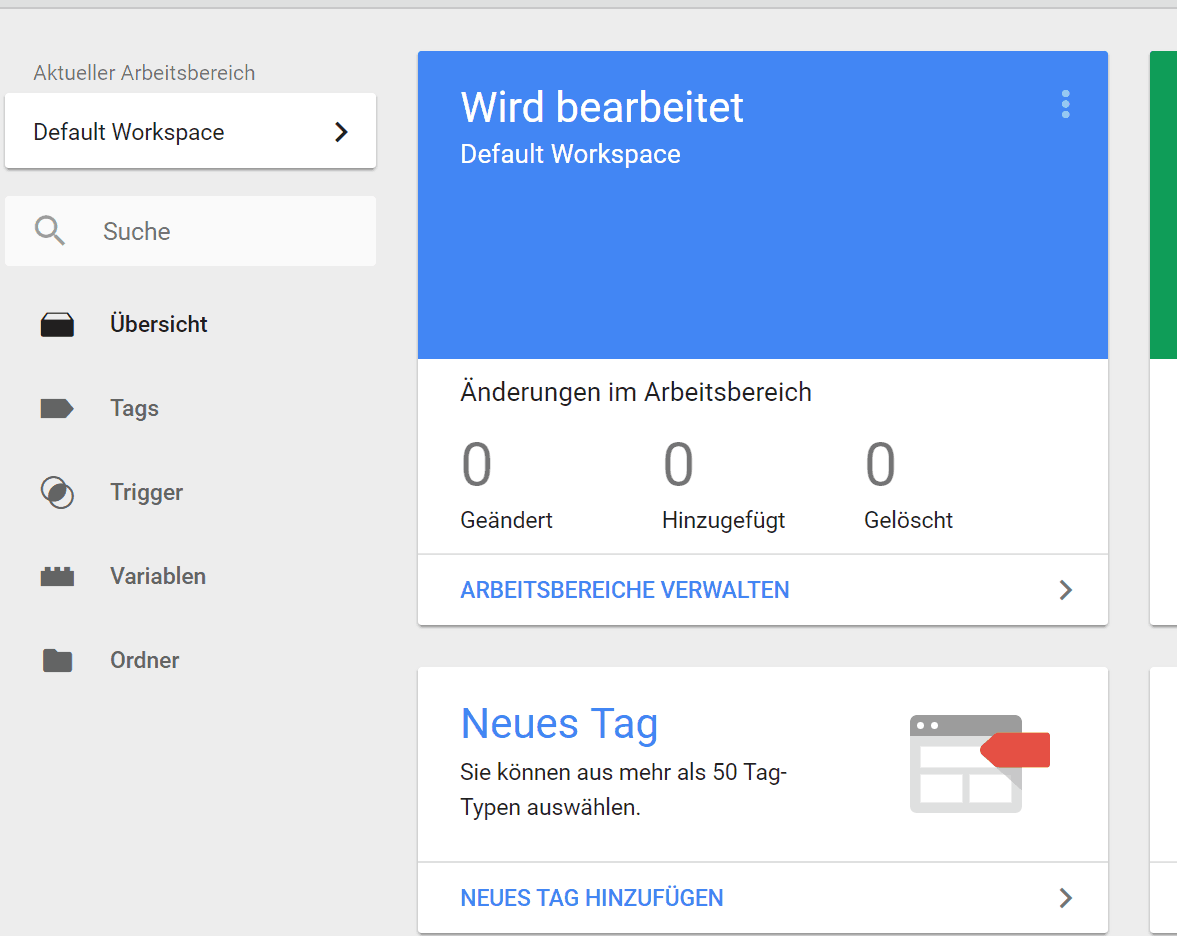 Google Tag Manager Dashboard