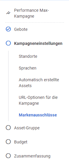 Kampagneneinstellungen Kampagneneinstellungen