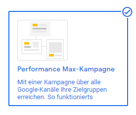 Performance Max Kampagne Performance Max Kampagne