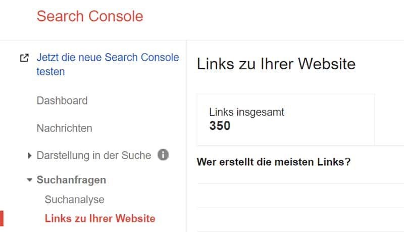 Search Console Backlinks
