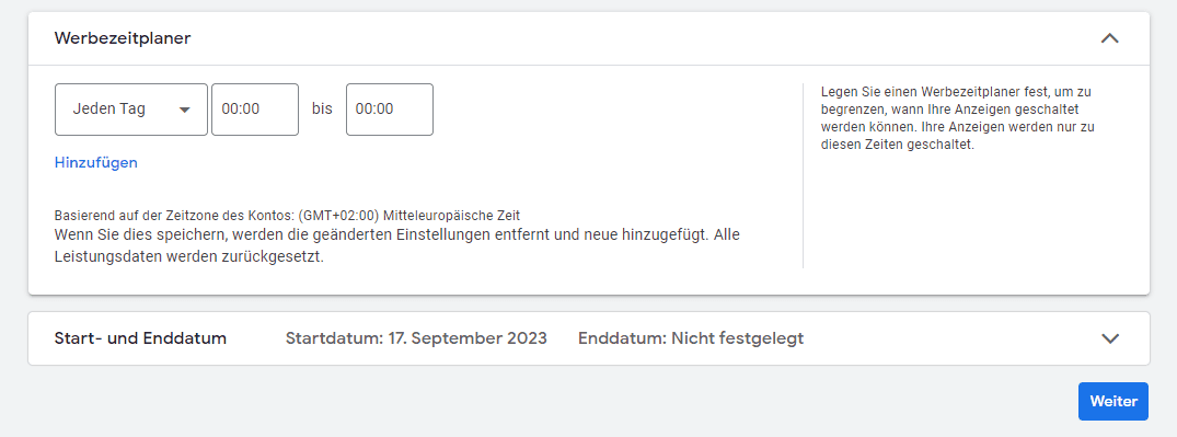 Werbezeitplaner Werbezeitplaner